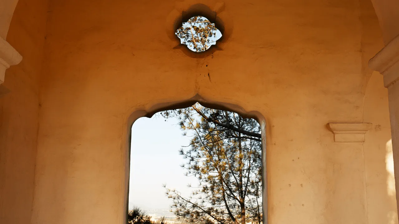 Clear glass after hard water spot removal on an Indio property